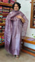 Mauve Embroidered Tussar Silk Suit - VP25