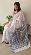 Net kota blockprinted Saree