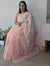 5310AS - Peach applique net kota saree