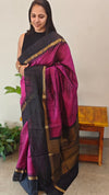 Purple Raw silk saree