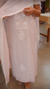 Light lavender mal chanderi suit